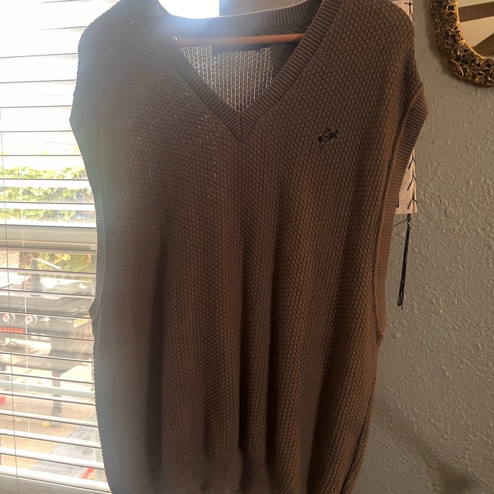 Ashworth Men's Brown V-Neck Sweater